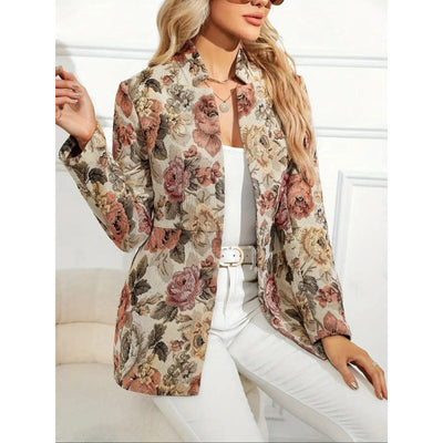 Flower Printed Women's Jacket