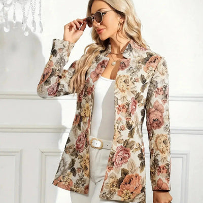 Flower Printed Women's Jacket